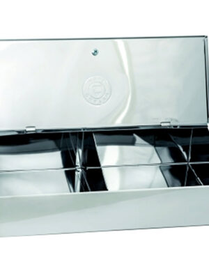 Καφεκούτι 2 θέσεων 28,5x18,5x9cm inox AISI 430