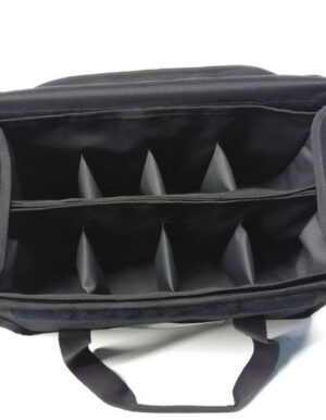 Ισοθερμική τσάντα ντελίβερι 8θ με χώρισμα 44x23x22cm μαύρη