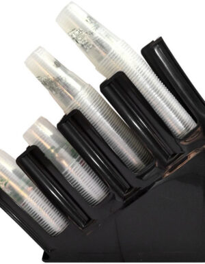 Dispenser ποτηριών μαύρο 4 θέσεων στενή